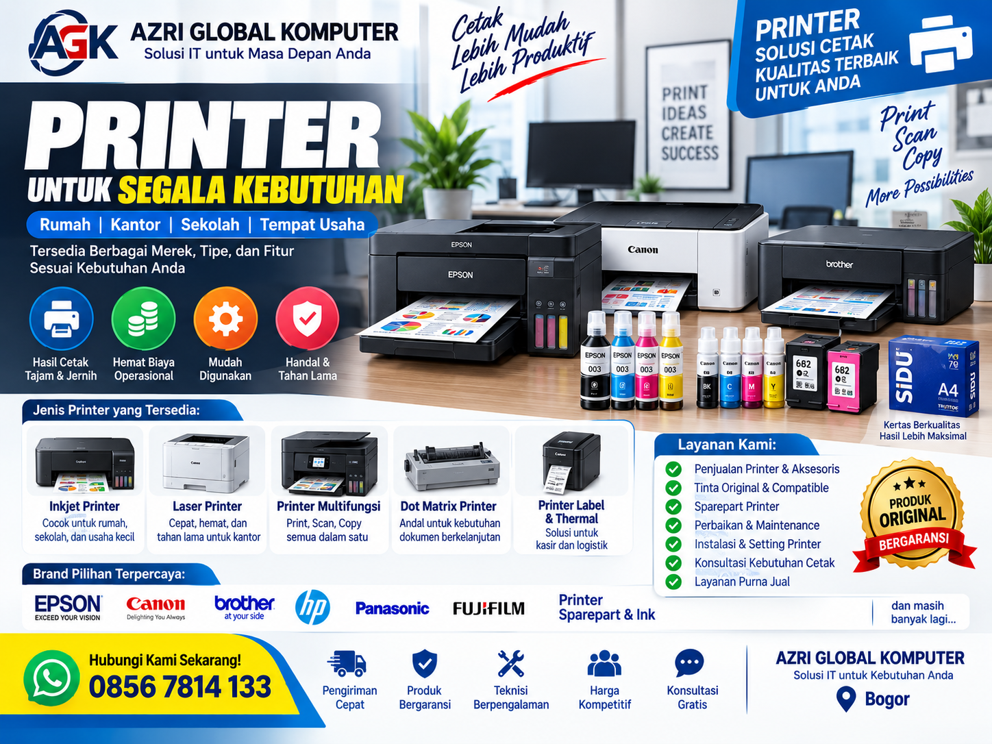 Maintenance printer